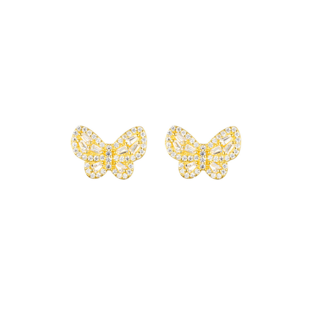 Gold Butterflies stud earrings | The Shop’n Glow 